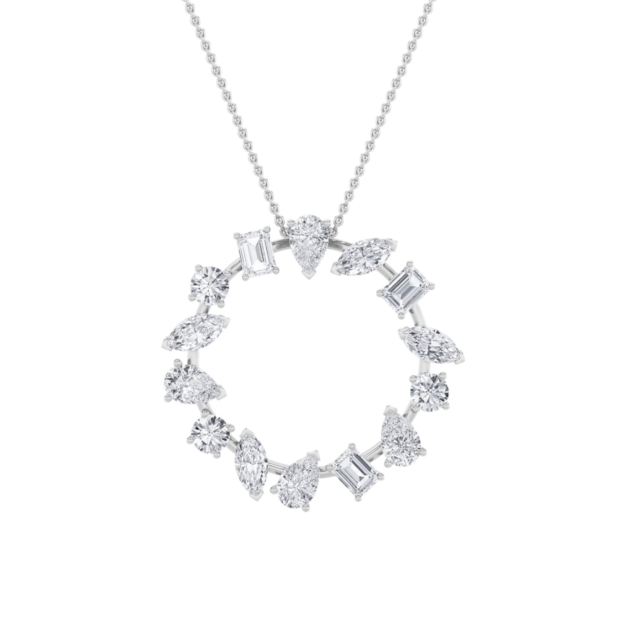 circle multi shape pendant