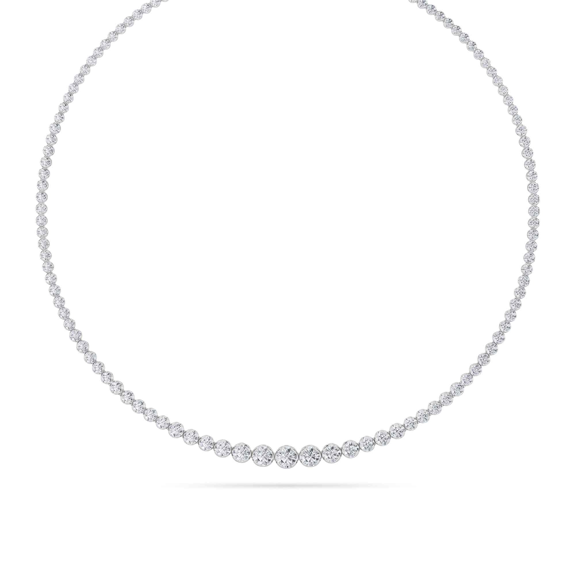 graduated tennis necklace WG