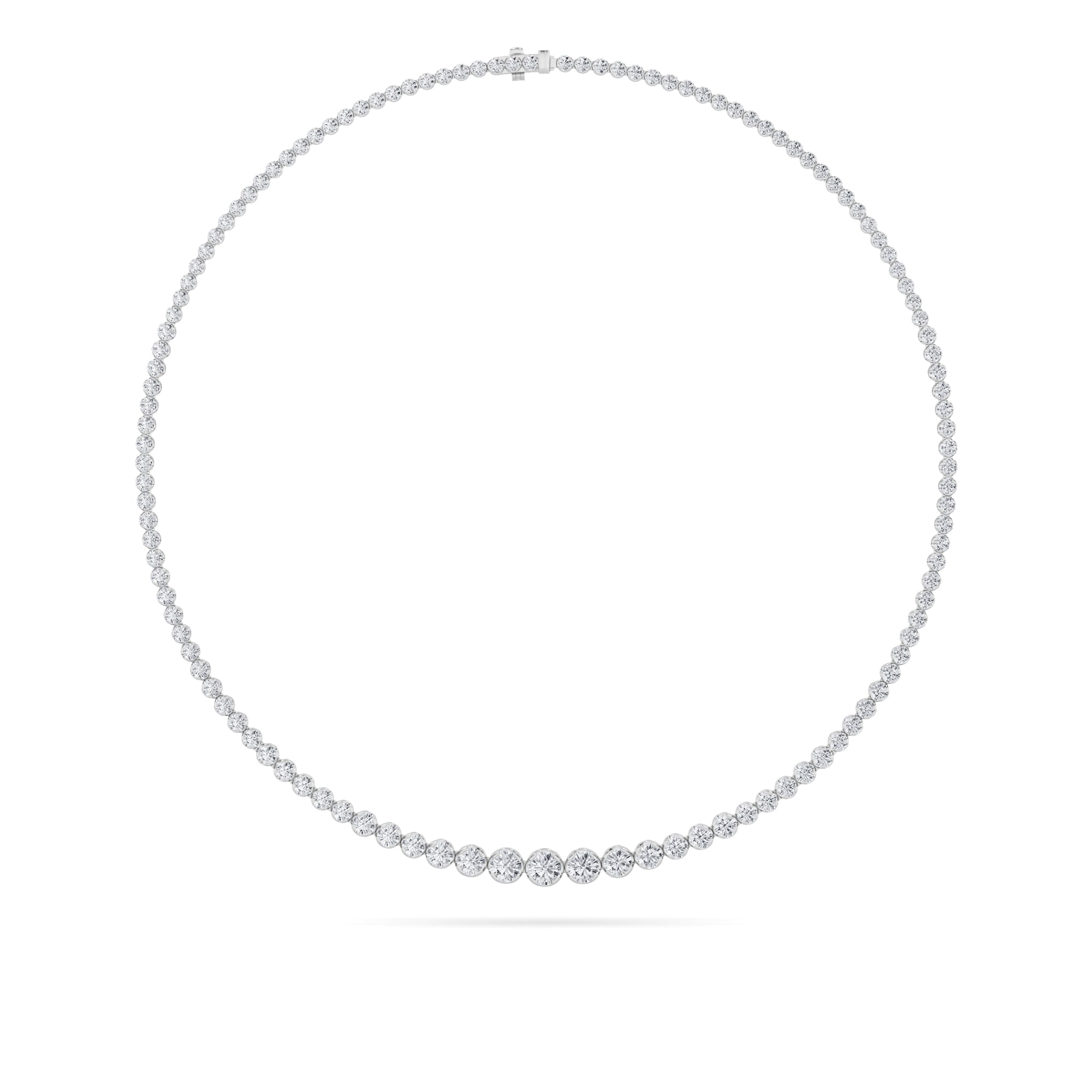 graduated tennis necklace WG