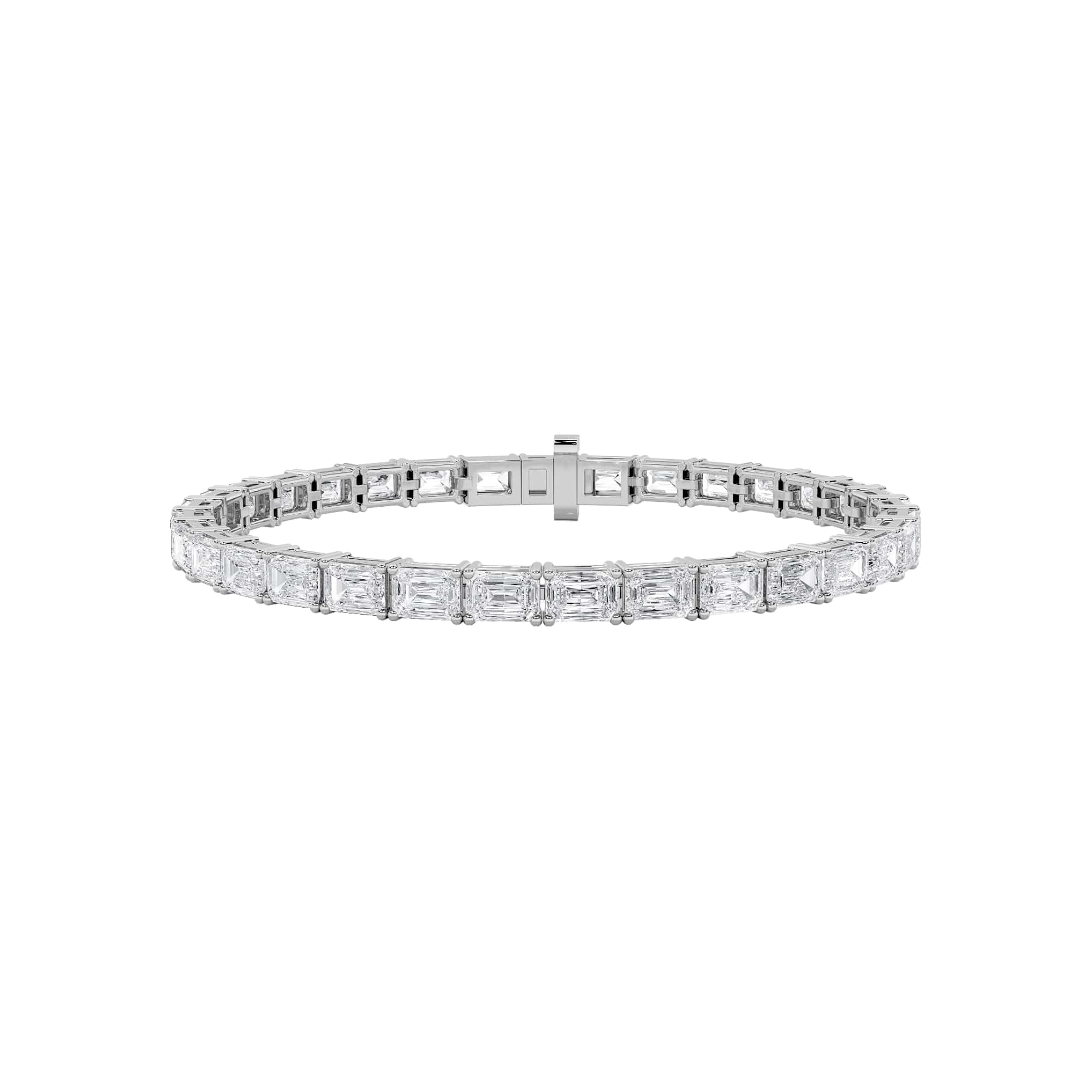 emerald tennis bracelet WG