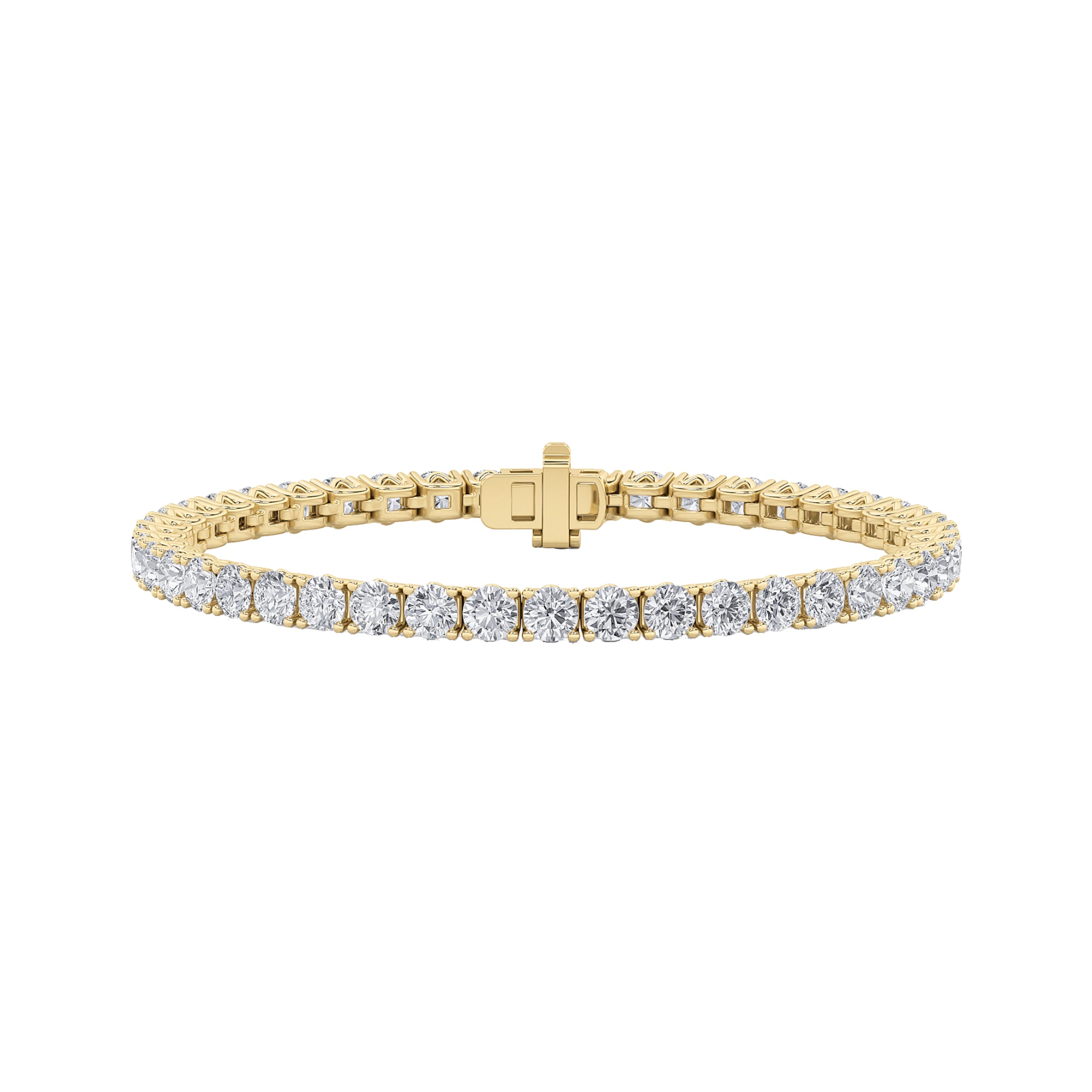 round tennis bracelet YG
