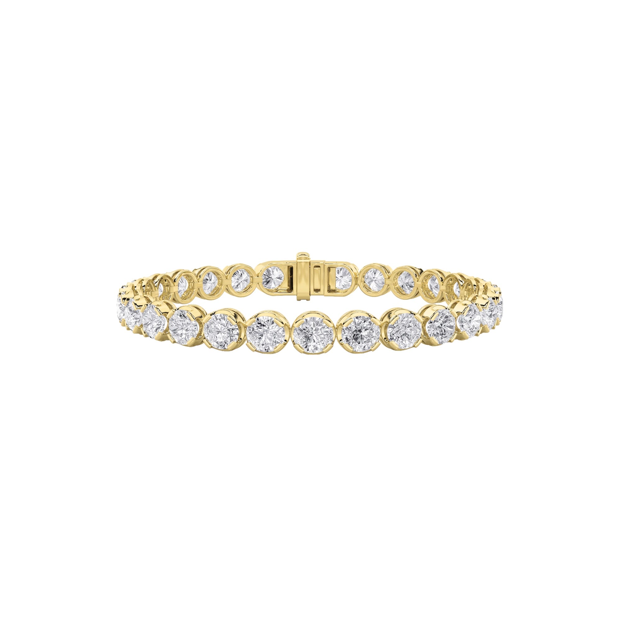 round tennis bracelet YG