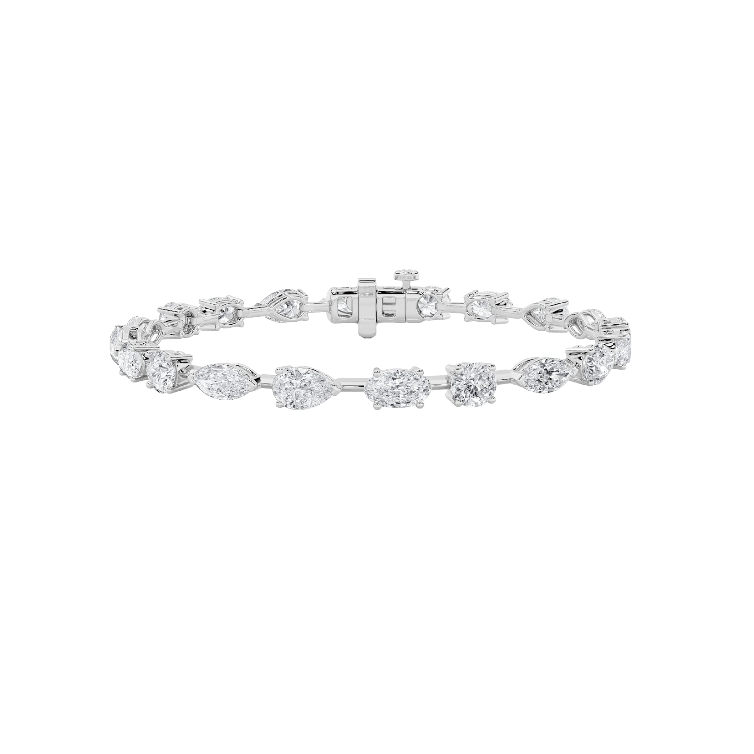 multi shape tennis bracelet WG