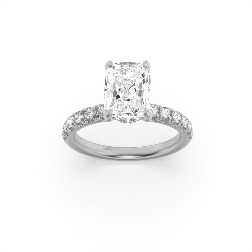 cushion halo ring WG