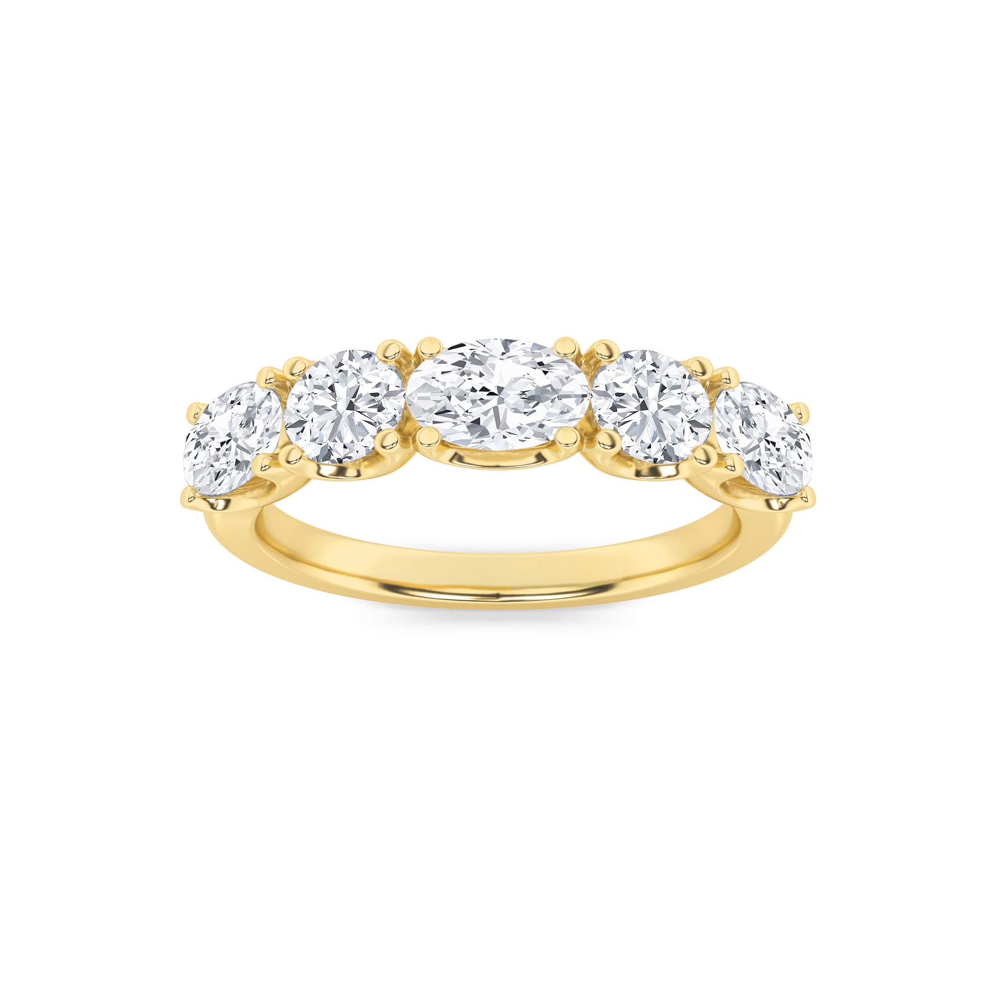 oval halo ring YG