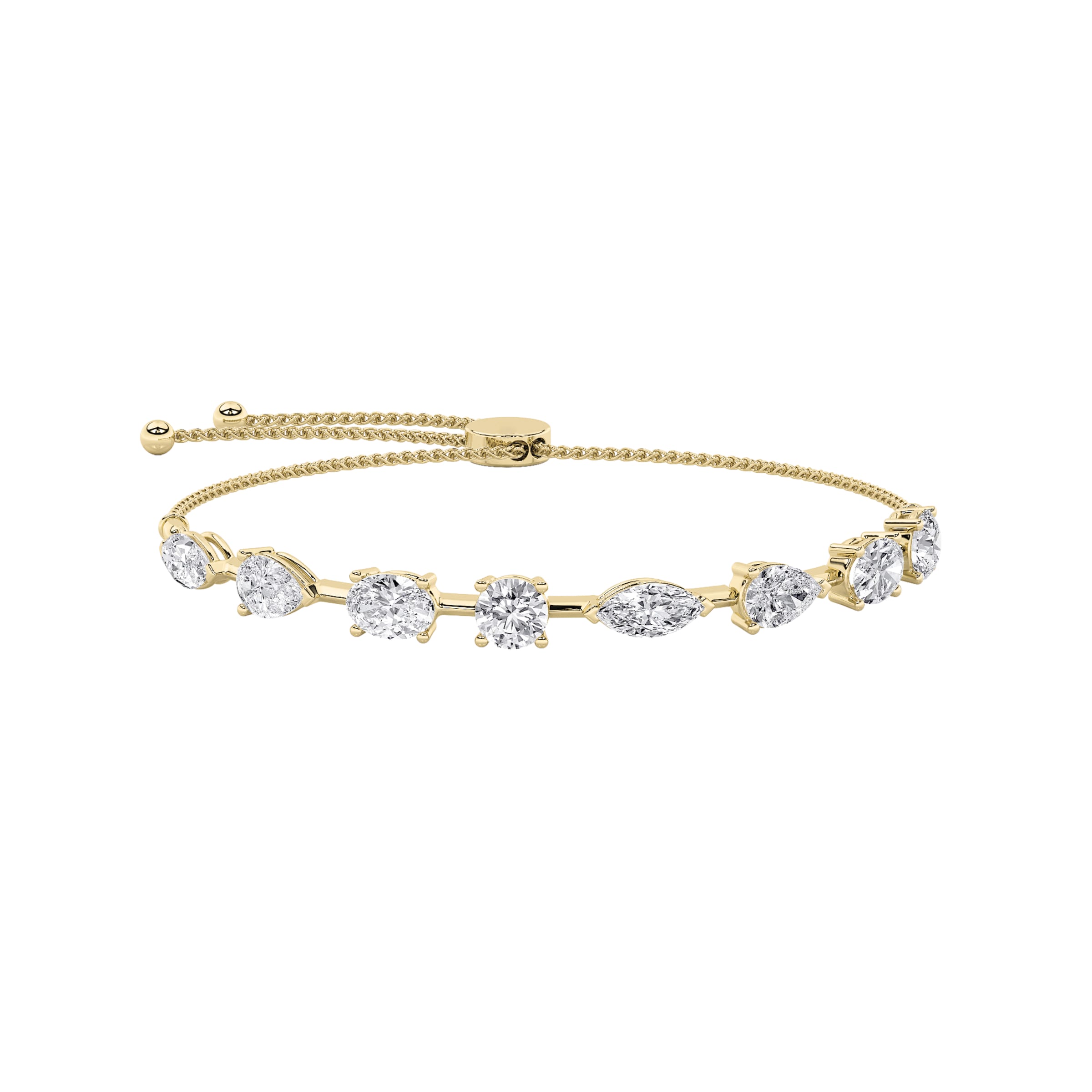 multi shape bracelet YG