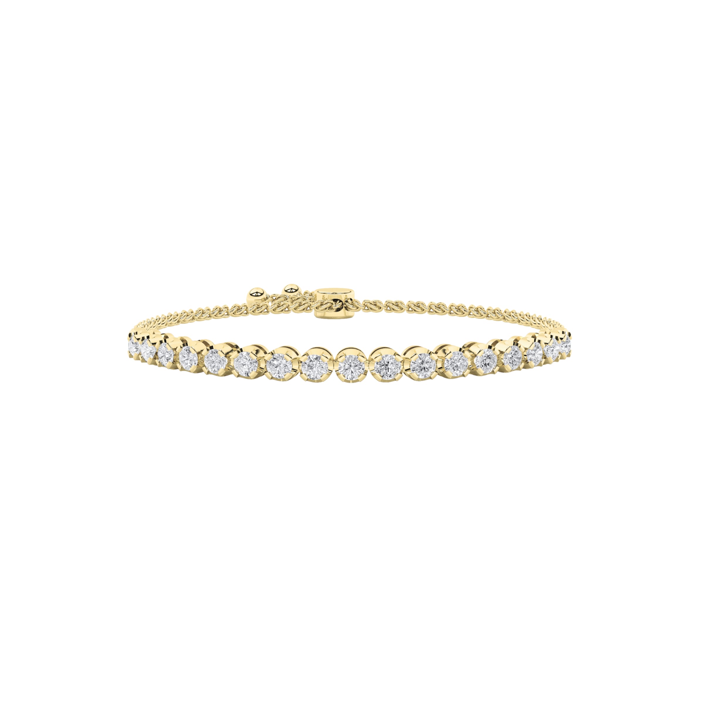bolo chain diamond bracelet YG