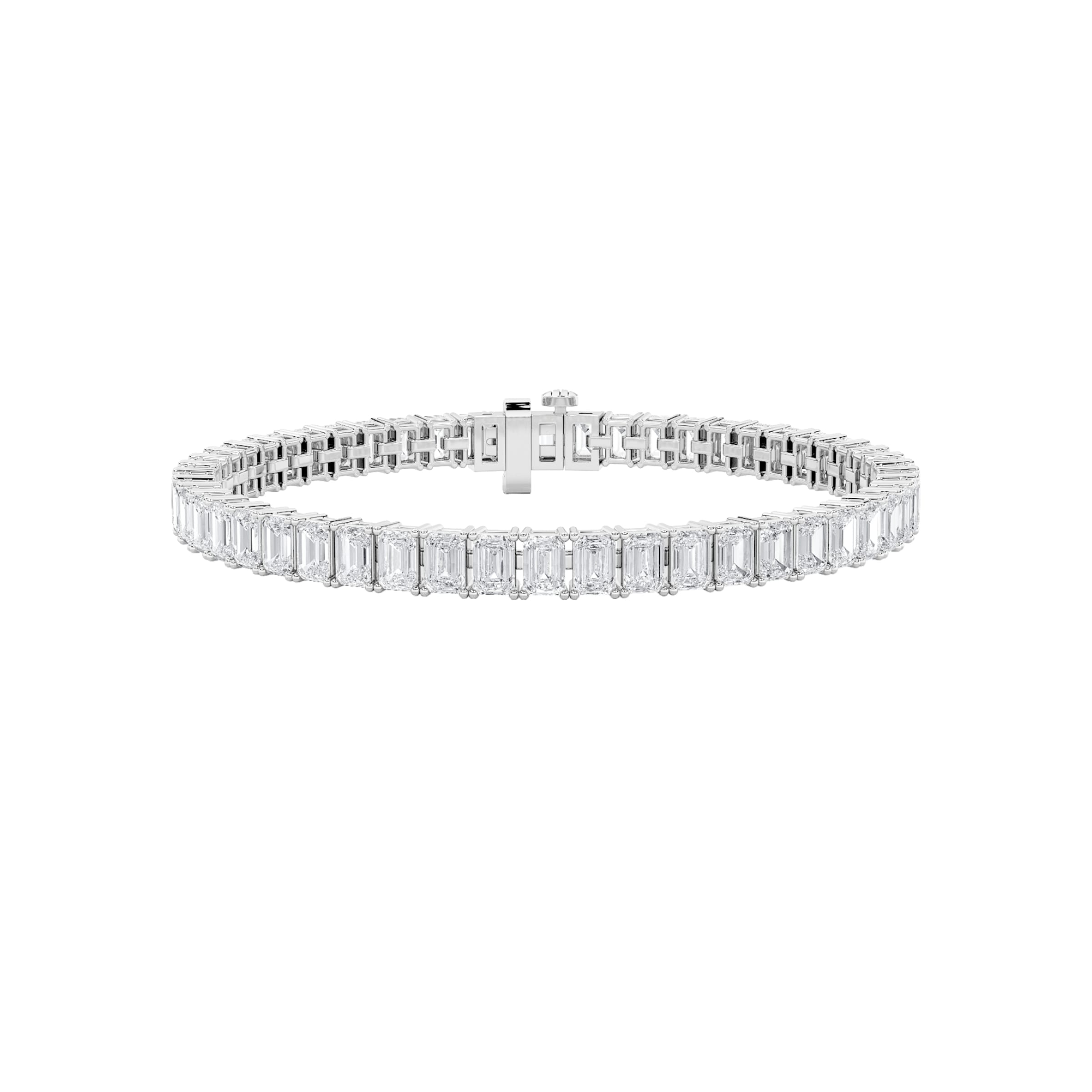 emerald tennis bracelet WG