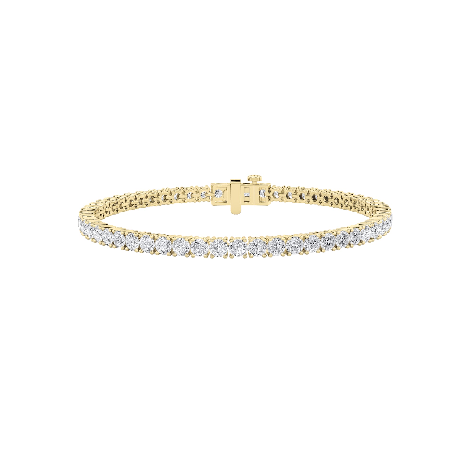 round tennis bracelet YG