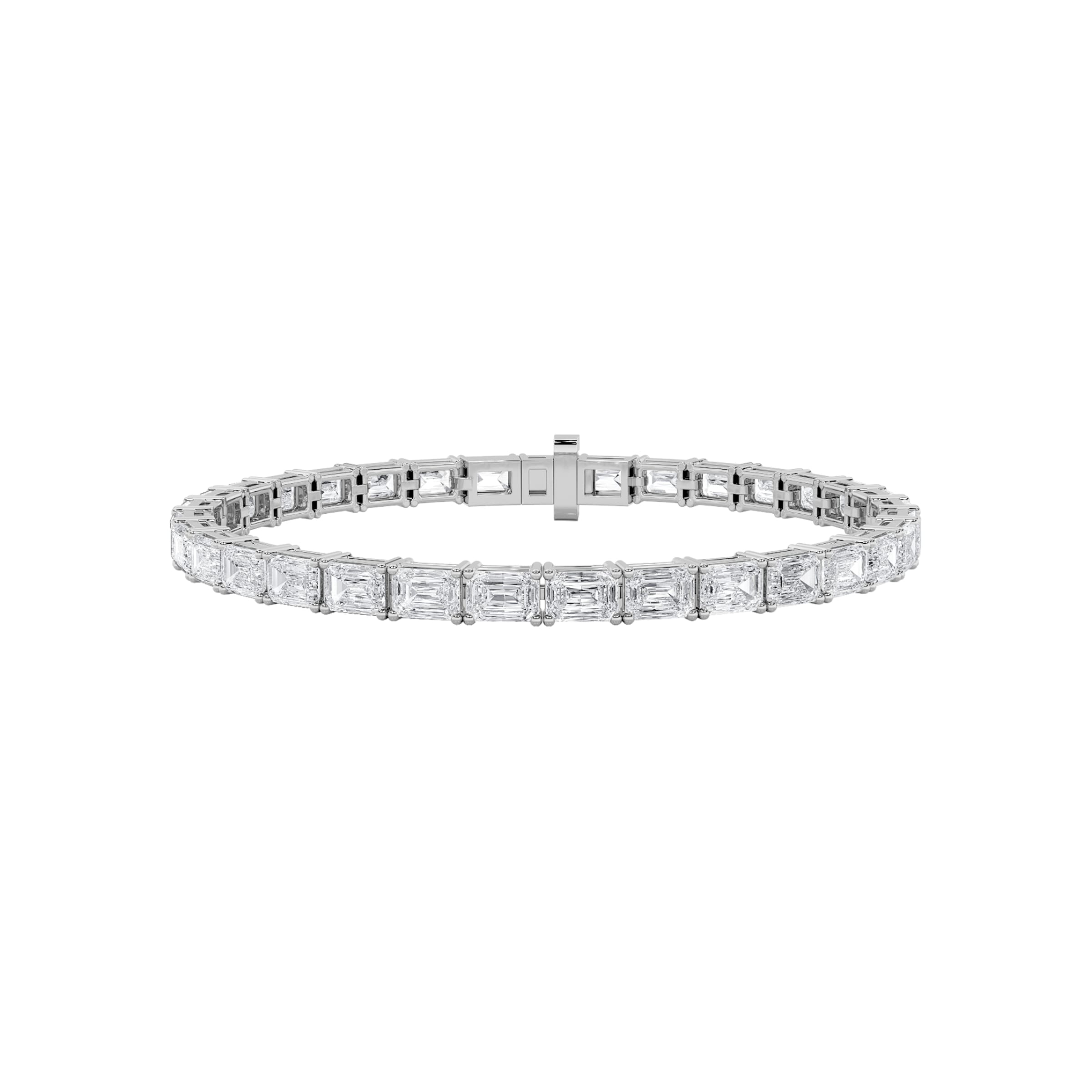 emerald tennis bracelet WG