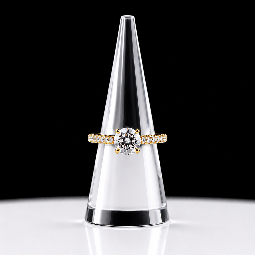 Round Engagement Ring