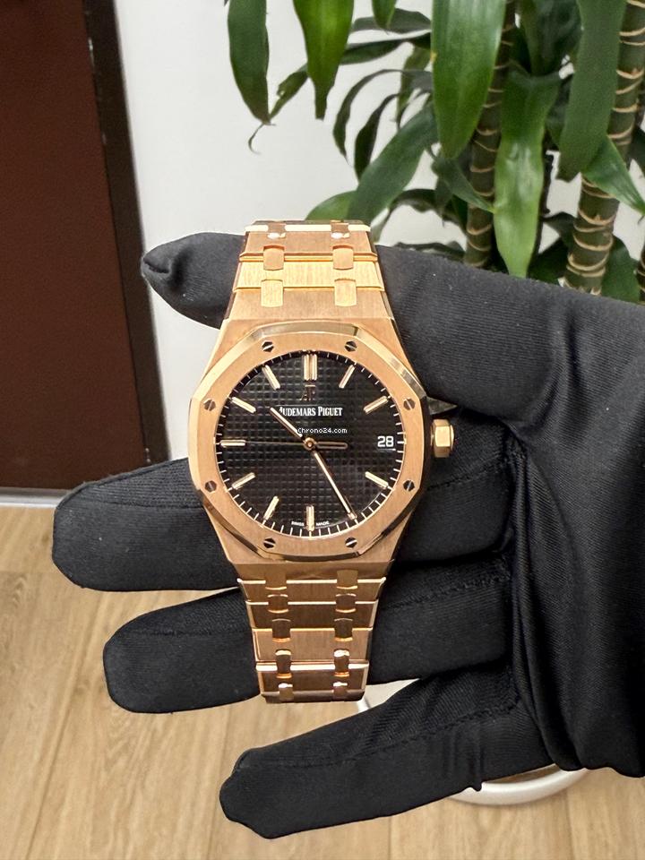 Audemars Piguet Royal Oak Selfwinding Rose Gold 41mm Black
