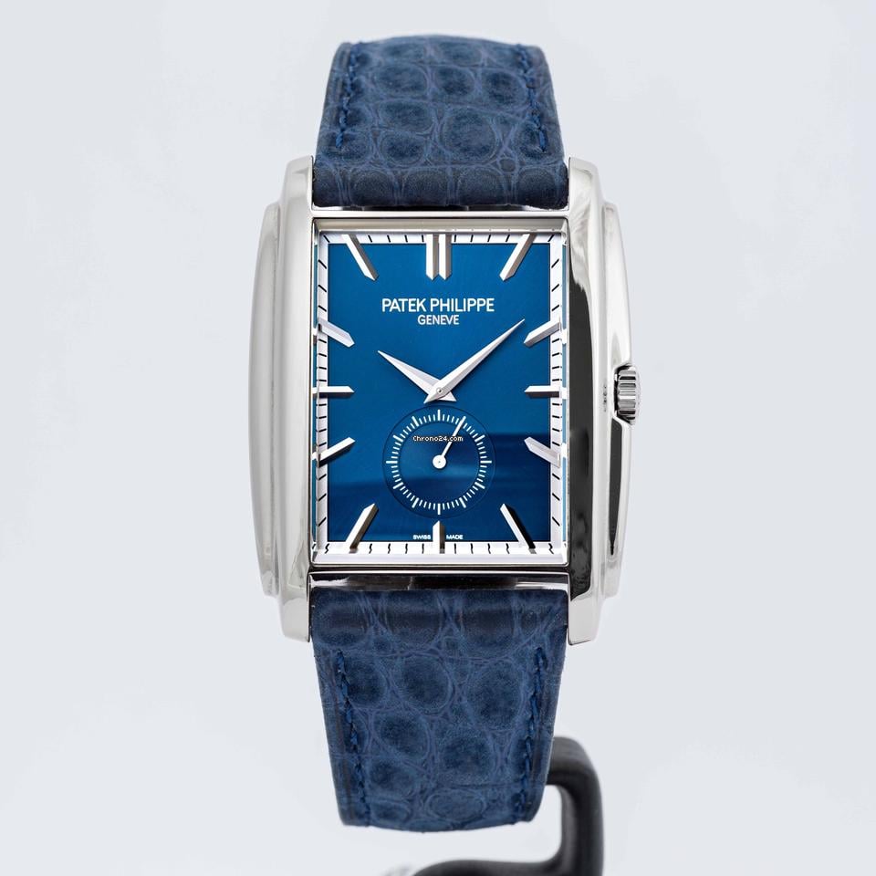Patek Philippe Gondolo Blue Dial White Gold 33 4mm x 43mm