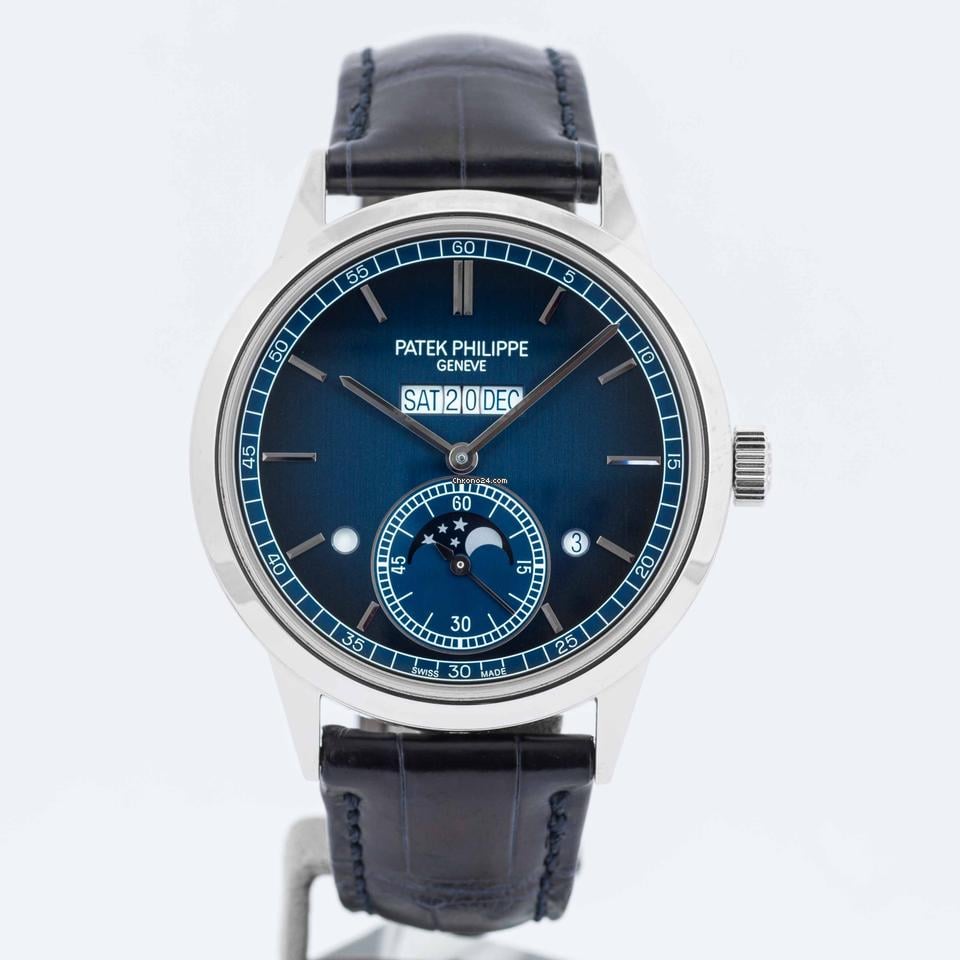 Patek Philippe In Line Perpetual Calendar Moon Phase Platinum