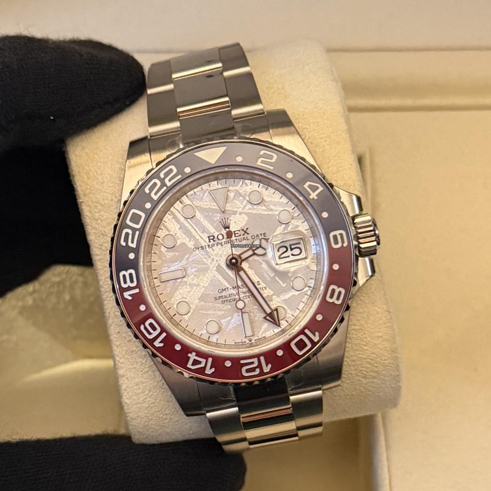Rolex 2021 White Gold GMT Master II Factory Meteorite Dial