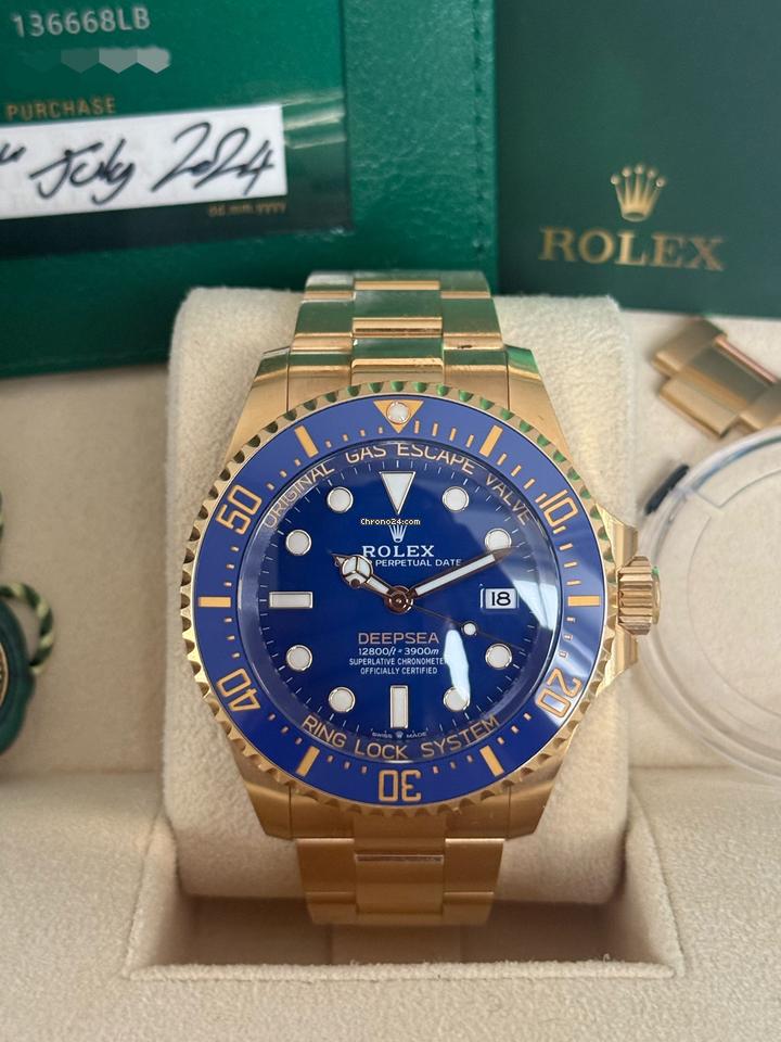 Rolex Deepsea Blue 44mm 18ct Yellow Gold