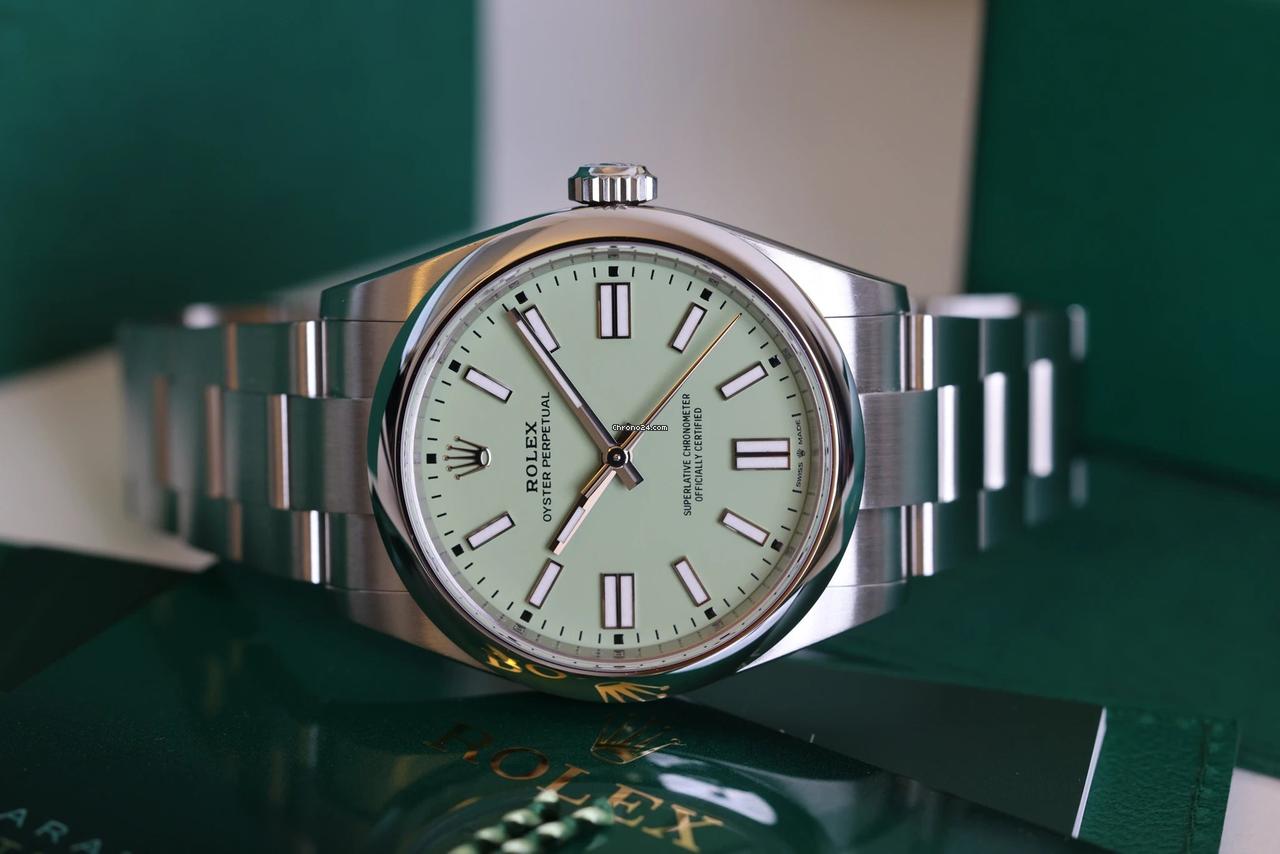 Rolex Oyster Perpetual 41 134300 2026 Pistache Acier inoxydable