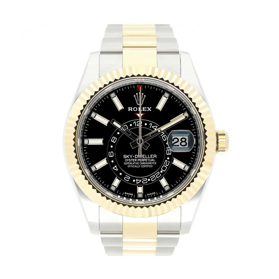 Rolex Skydweller 42 Ref 326933 Black Dial Stahl Gold 2023