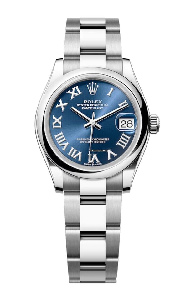 Rolex Unworn Datejust 31 Blue Roman Dial Oyster Bracelet 278240