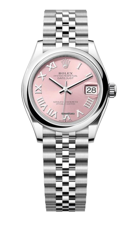 Rolex Unworn Datejust 31 Pink Roman Dial Jubilee Bracelet
