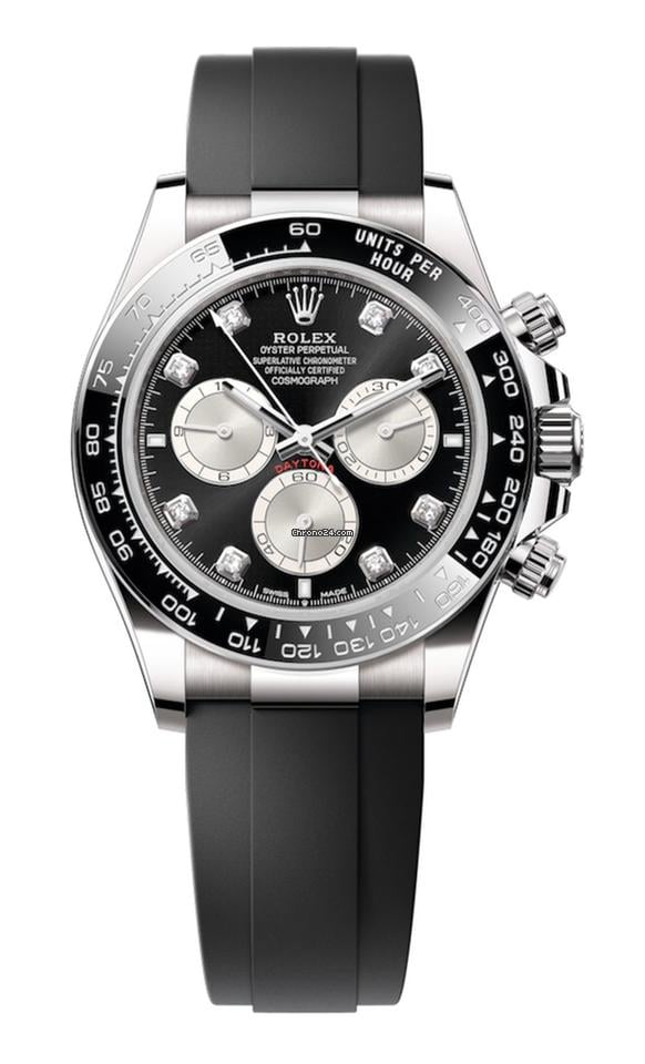 Rolex Unworn White Gold Daytona Black Diamond Dial 126519LN