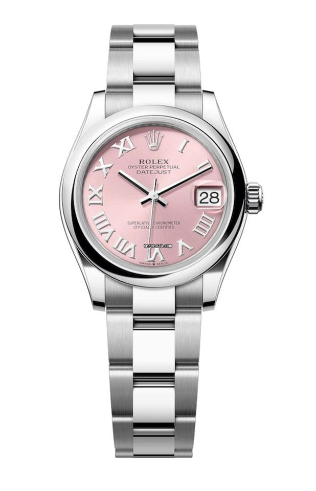 Rolex Unworn Datejust 31 Pink Roman Dial Oyster Bracelet 278240