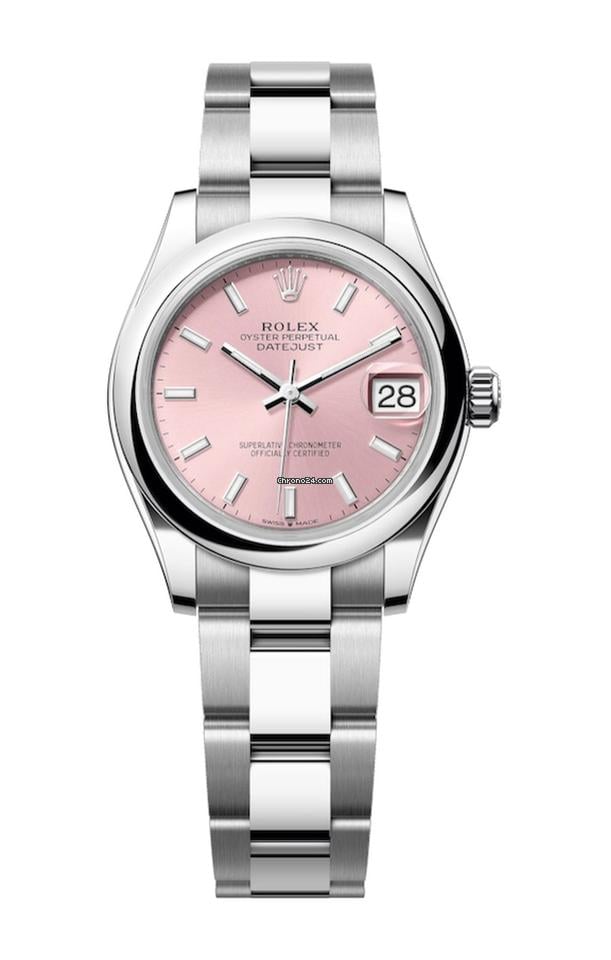 Rolex Unworn Datejust 31 Pink Index Dial Oyster Bracelet 278240