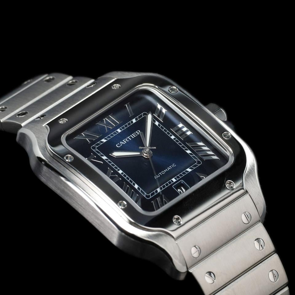 Cartier Santos De Cartier 23 Cartier Santos 47 5 Blue Steel